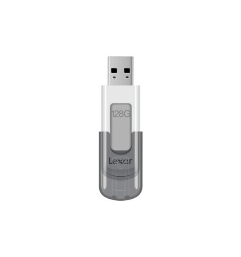 Lexar JumpDrive V100 lecteur USB flash 128 Go USB Type-A 3.2 Gen 1 (3.1 Gen 1) Gris, Blanc