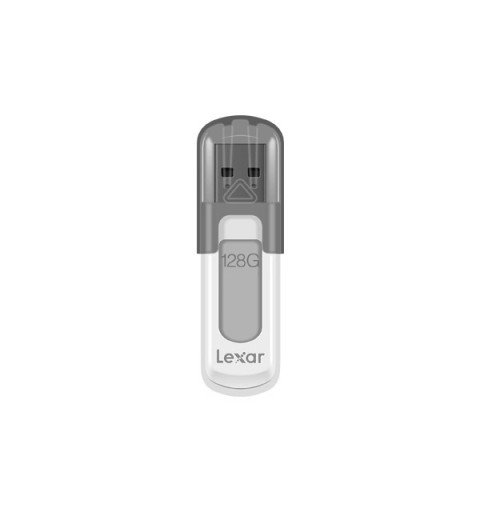 Lexar JumpDrive V100 unidad flash USB 128 GB USB tipo A 3.2 Gen 1 (3.1 Gen 1) Gris, Blanco