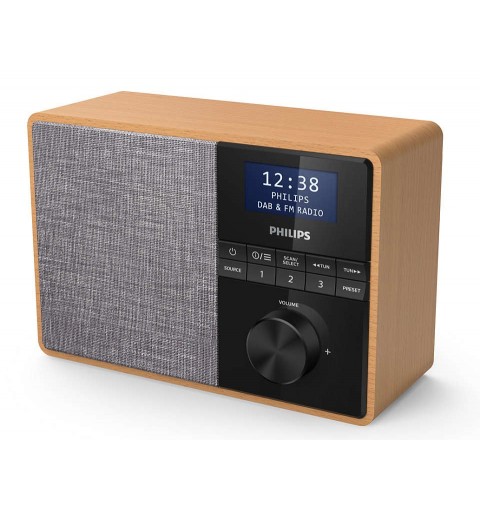 Philips TAR5505 10 radio Portatile Digitale Nero, Grigio, Legno