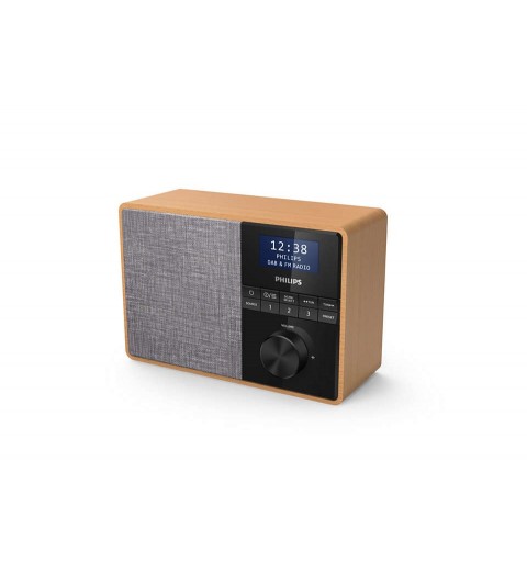 Philips TAR5505 10 radio Portátil Digital Negro, Gris, Madera