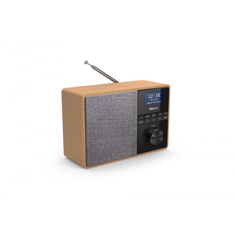 Philips TAR5505 10 radio Portátil Digital Negro, Gris, Madera