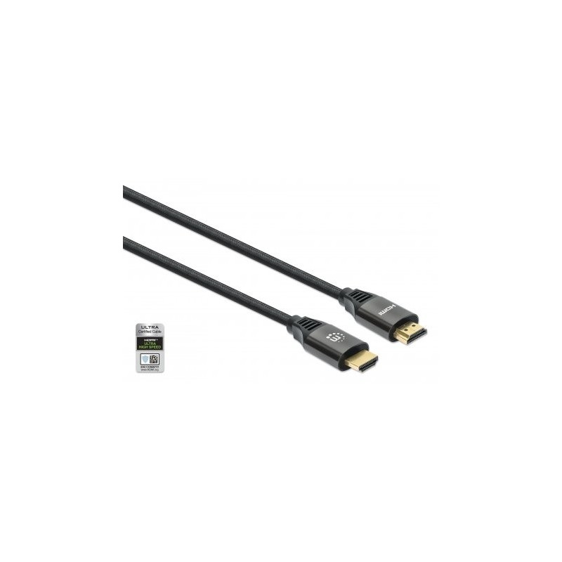 Manhattan 355940 câble HDMI 2 m HDMI Type A (Standard) Noir