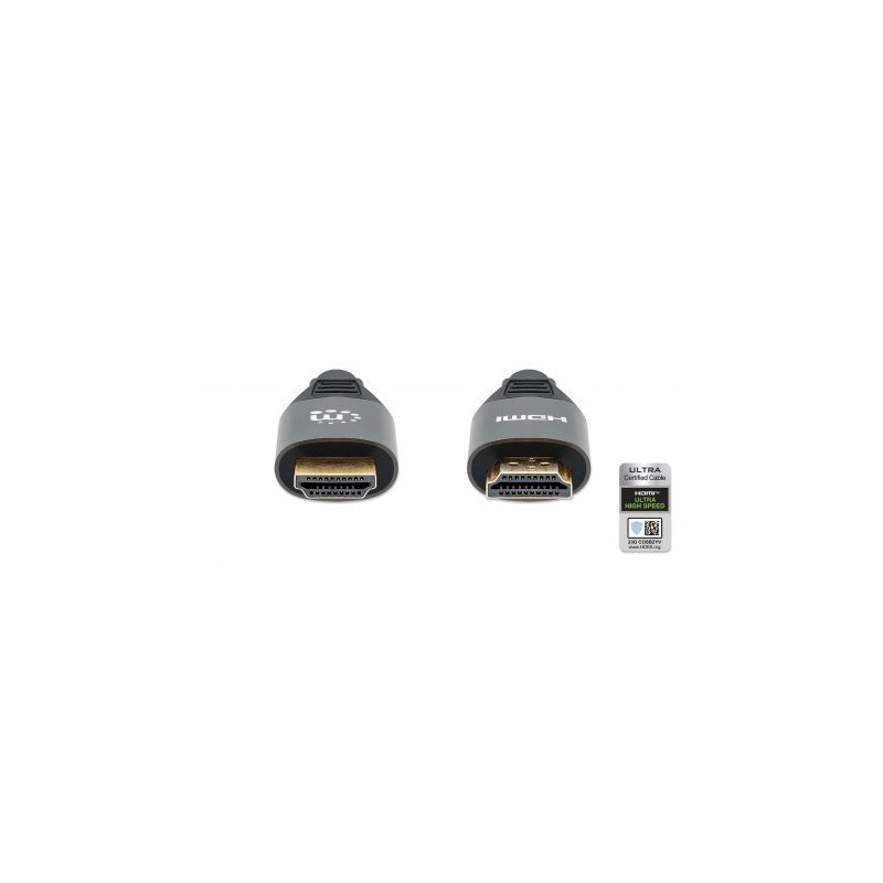 Manhattan 355940 câble HDMI 2 m HDMI Type A (Standard) Noir