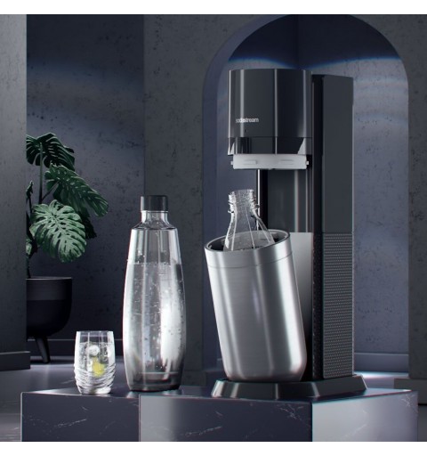 SodaStream DUO black Negro, Acero inoxidable