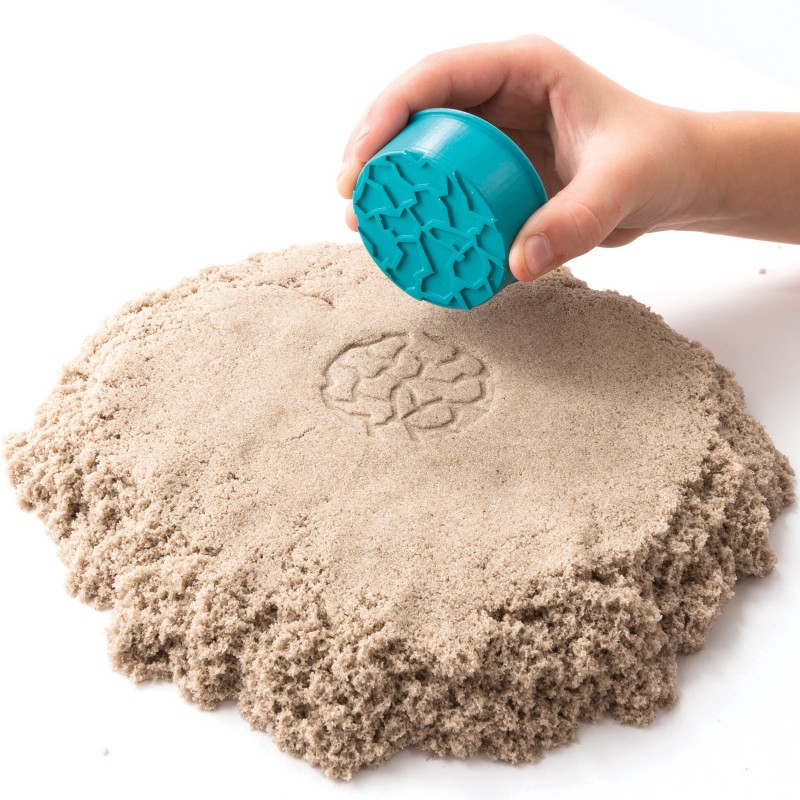 Kinetic Sand , Folding Sand Box with 2lbs of and Mold and Tools