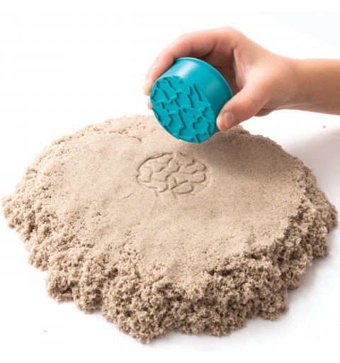 Kinetic Sand - ARENA MÁGICA - MALETÍN DE ACTIVIDADES - 907g de Arena y Caja de Arena Plegable - Kit Manualidades Niños -