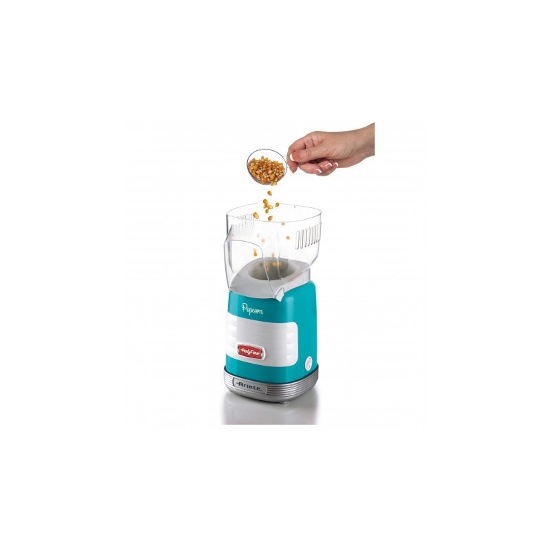 Ariete Pop Corn Party Time palomitas de maiz poppers Azul, Transparente 1100 W