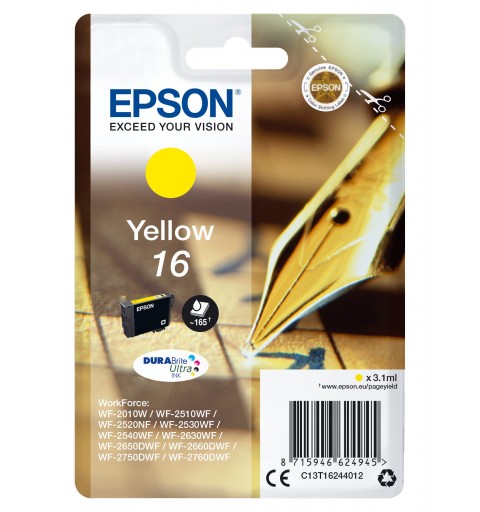 Epson Pen and crossword Singlepack Yellow 16 DURABrite Ultra Ink