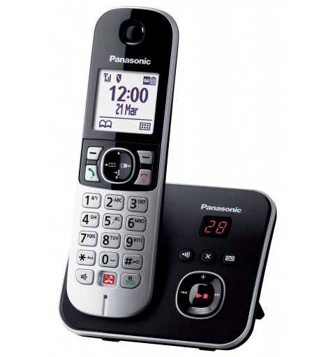 Panasonic KX-TG6861 Teléfono DECT Identificador de llamadas Negro, Gris