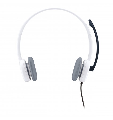 Logitech H150 Stereo Headset Wired Head-band Office Call center White