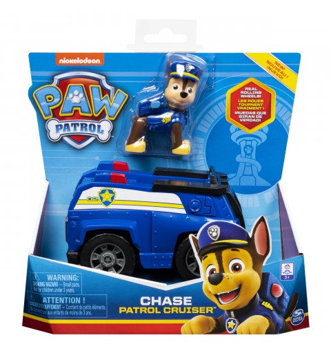 PAW Patrol Polizei-Fahrzeug mit Chase-Figur (Basic Vehicle Basis Fahrzeug)