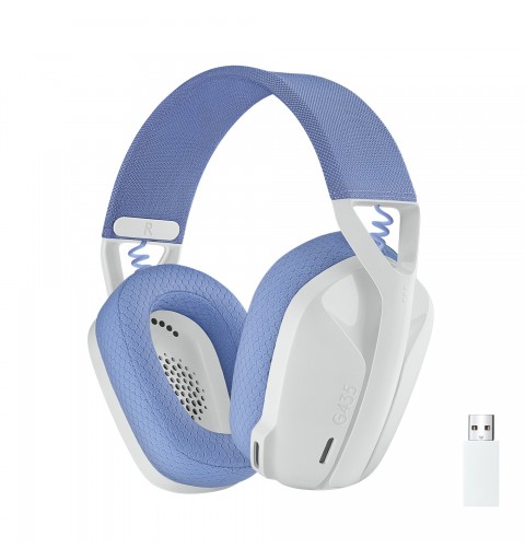 Logitech G G435 LIGHTSPEED Wireless Gaming Headset Auriculares Inalámbrico Diadema Juego Bluetooth Blanco