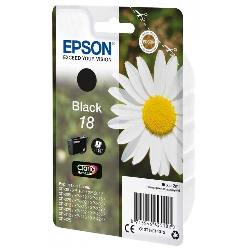 Epson Daisy Cartucho 18 negro (etiqueta RF)