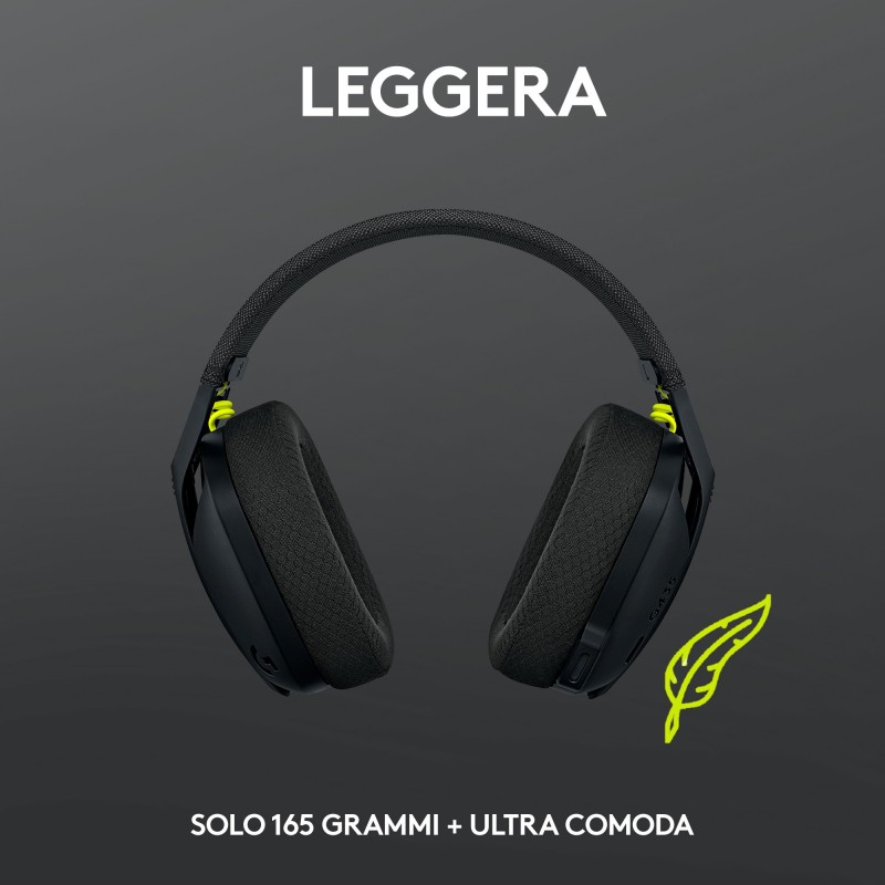 Logitech G G435 LIGHTSPEED Wireless Gaming Headset Kopfhörer Kabellos Kopfband Bluetooth Schwarz