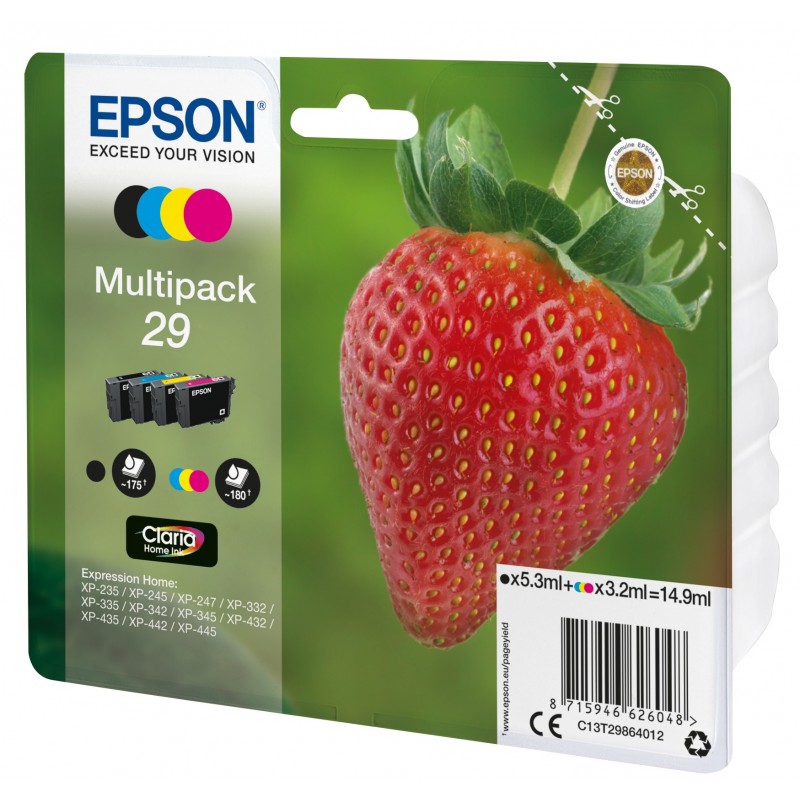 Epson Strawberry Multipack 4-colours 29 Claria Home Ink