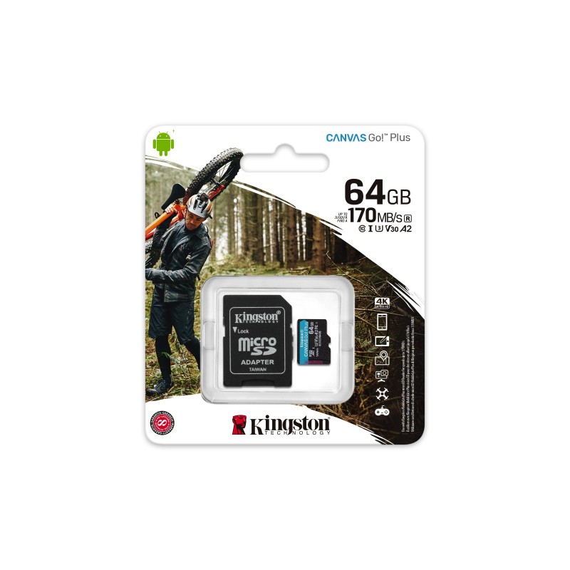 Kingston Technology Canvas Go! Plus 64 GB MicroSD UHS-I Klasse 10