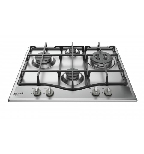 Hotpoint PCN 641 T IX HAR hob Stainless steel Built-in 60 cm Gas 4 zone(s)