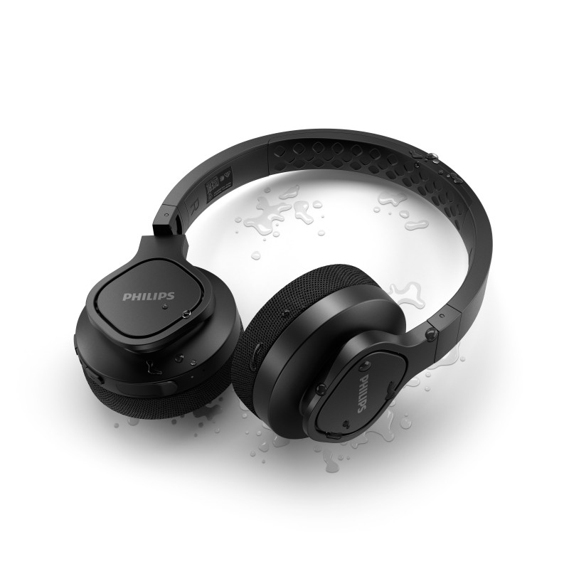 Philips TAA4216BK 00 cuffia e auricolare Con cavo e senza cavo A Padiglione Sport USB tipo-C Bluetooth Nero