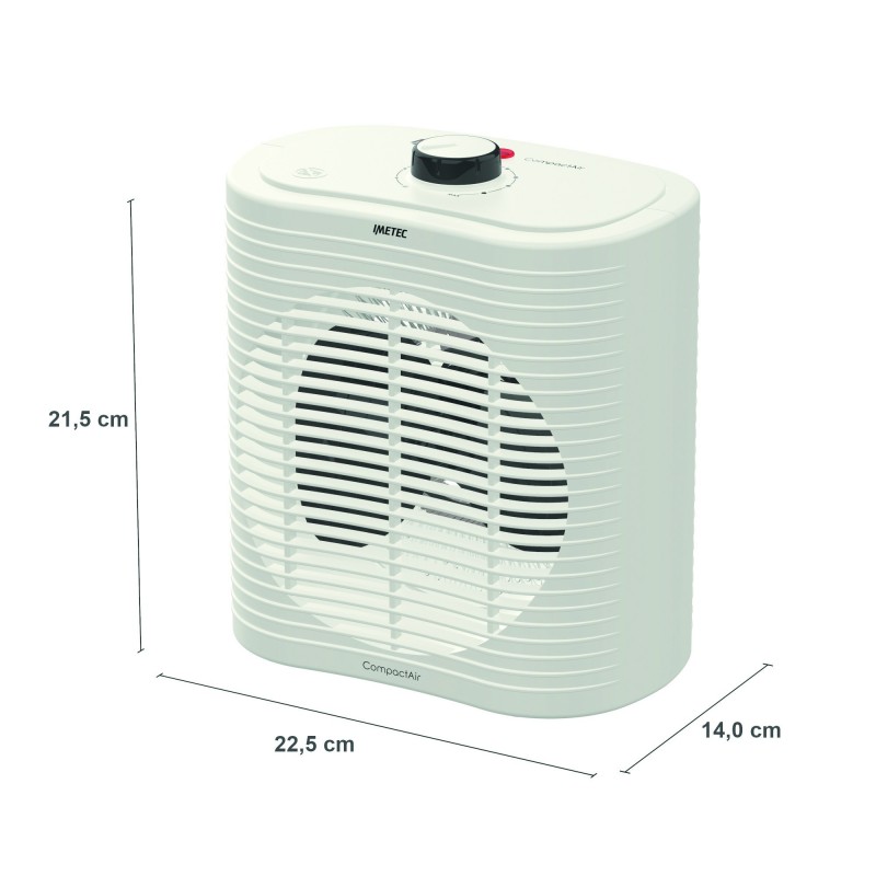 Imetec Compact Air Indoor Weiß 2000 W Elektrischer Raumheizlüfter