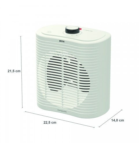 Imetec Compact Air Indoor Weiß 2000 W Elektrischer Raumheizlüfter