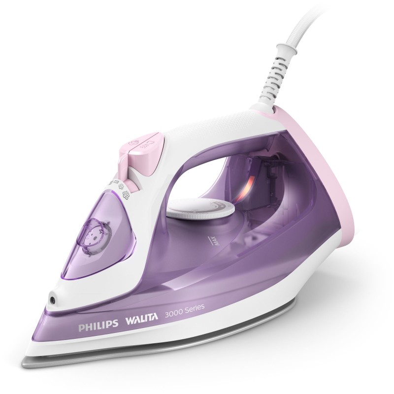 Philips 3000 series DST3010 30 iron Steam iron Ceramic soleplate 2000 W Purple, White