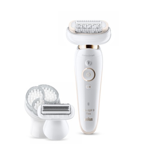 Braun Silk-épil 9 81688639 epilator 40 tweezers White, Gold