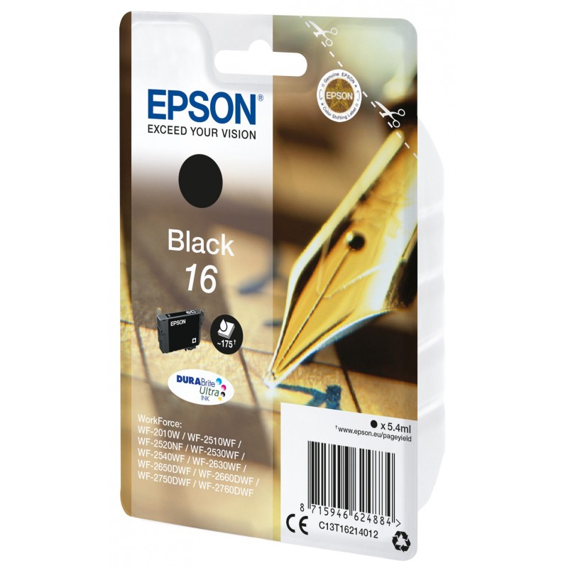 Epson Pen and crossword Singlepack Black 16 DURABrite Ultra Ink