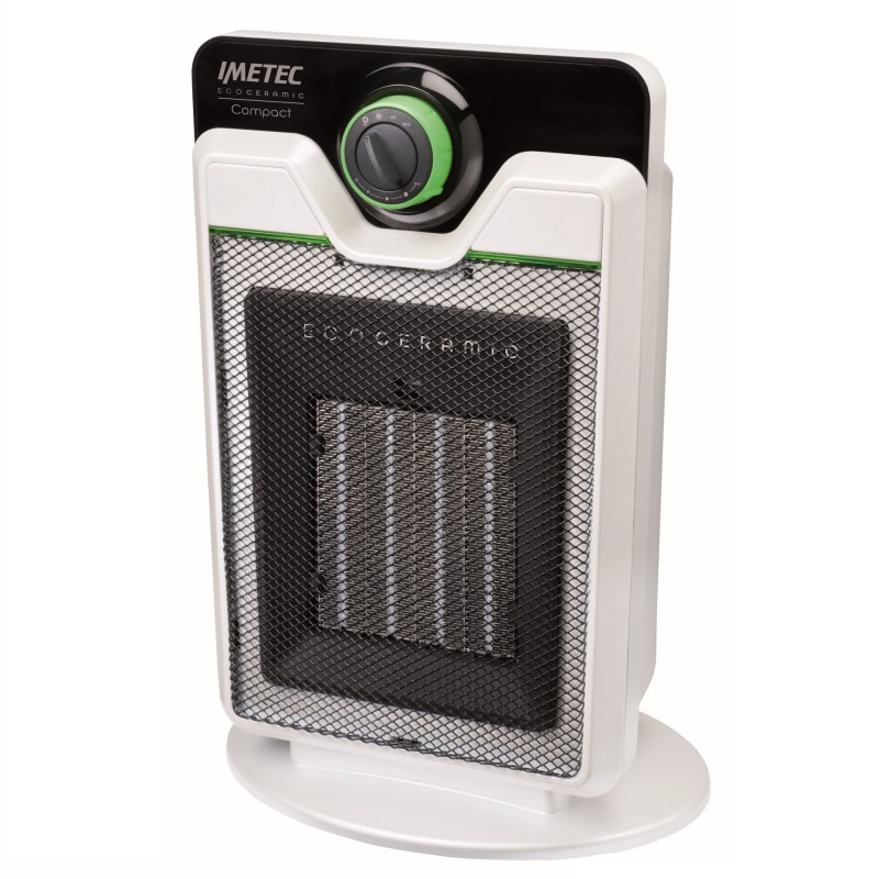 Imetec Compact Intérieure Noir, Blanc 2000 W Chauffage de ventilateur électrique