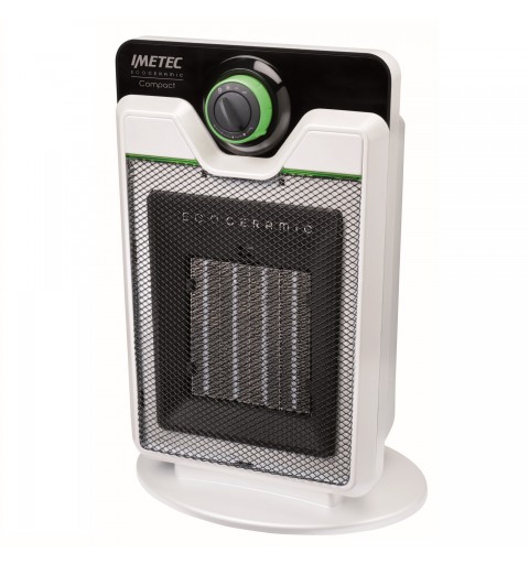 Imetec Compact Intérieure Noir, Blanc 2000 W Chauffage de ventilateur électrique