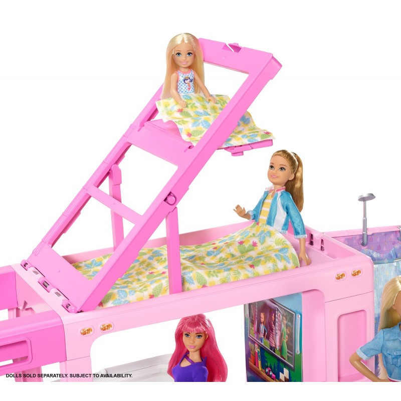 Barbie Camping-Car De Rêve 3-En-1