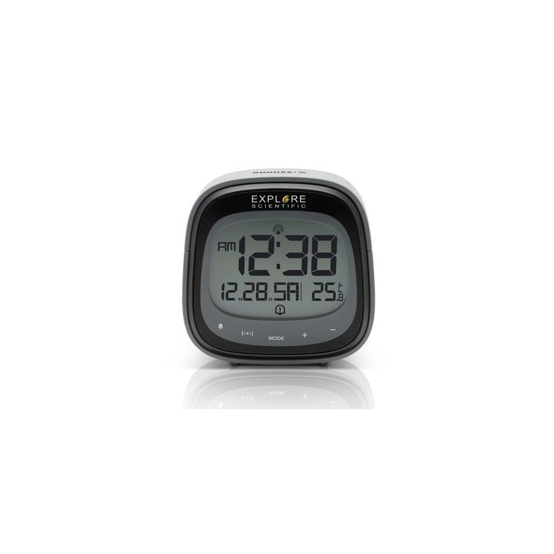 Explore Scientific RDC3006 despertador Reloj despertador digital Negro, Gris