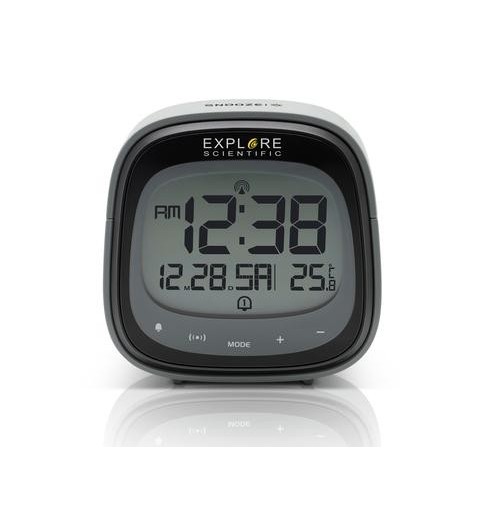 Explore Scientific RDC3006 despertador Reloj despertador digital Negro, Gris