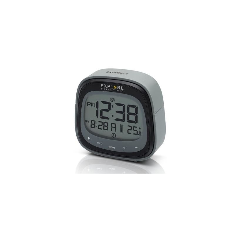 Explore Scientific RDC3006 despertador Reloj despertador digital Negro, Gris