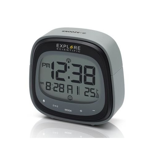 Explore Scientific RDC3006 despertador Reloj despertador digital Negro, Gris