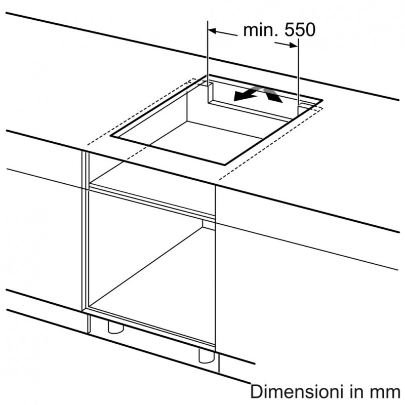 Bosch Serie 2 PUG611AA5E Kochfeld Schwarz Arbeitsplatte 60 cm Zonen-Induktionskochfeld 4 Zone(n)