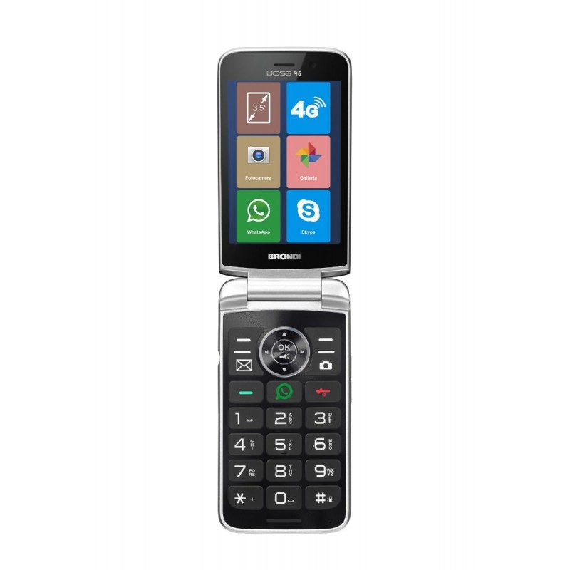 Brondi Boss 4G 8,89 cm (3.5") Noir Téléphone numérique