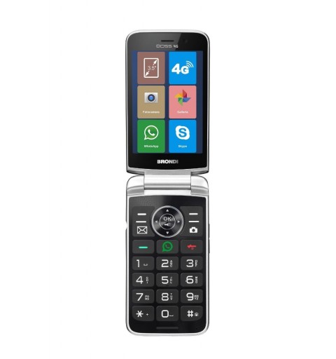 Brondi Boss 4G 8,89 cm (3.5") Noir Téléphone numérique