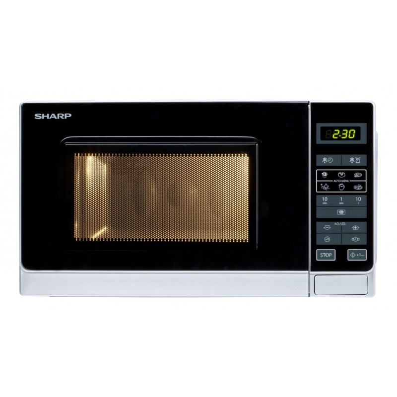 Sharp Home Appliances R-242INW microondas Encimera Solo microondas 20 L 800 W Plata