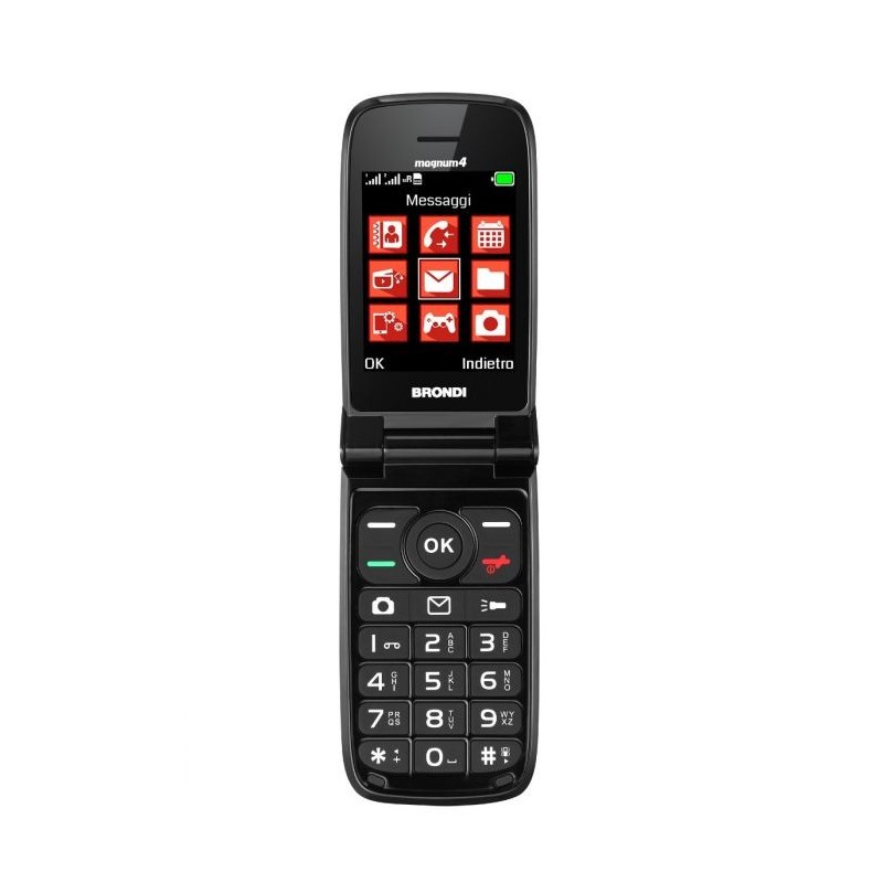 Brondi Magnum 4 7,11 cm (2.8") Rouge Téléphone numérique