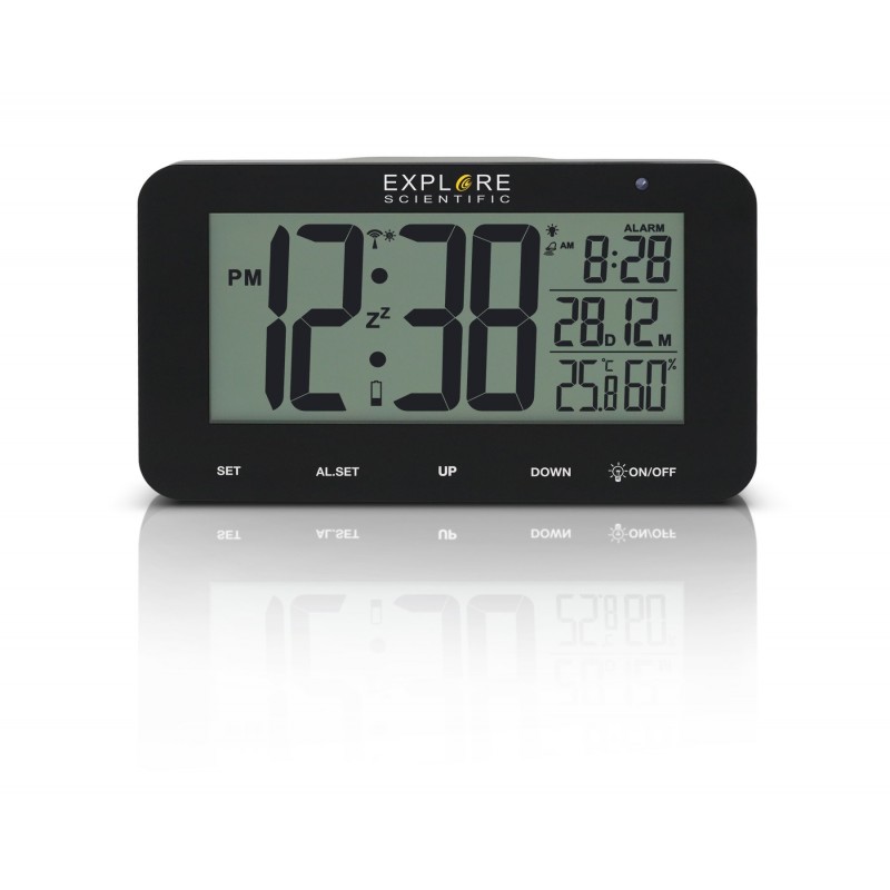 Explore Scientific RDC1004BLK despertador Reloj despertador digital Negro