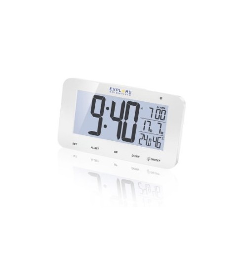 Explore Scientific RDC1004WHT alarm clock Digital alarm clock White