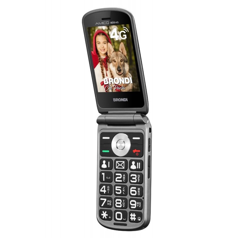 Brondi Amico Mio 4G 7,11 cm (2.8") Noir Téléphone numérique