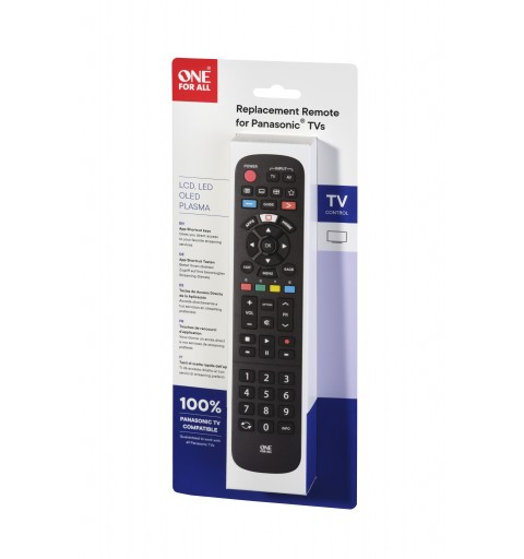 One For All TV Replacement Remotes Panasonic TV Replacement Remote