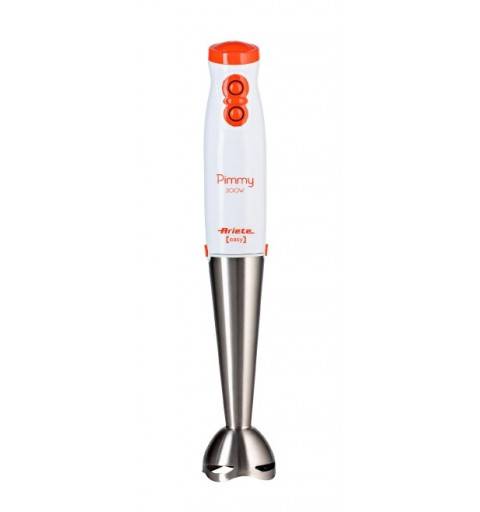 Ariete 881 Batidora de inmersión 200 W Naranja, Acero inoxidable, Blanco