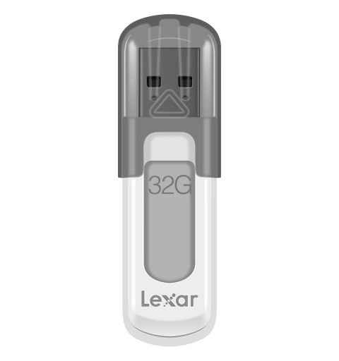 Lexar JumpDrive V100 lecteur USB flash 32 Go USB Type-A 3.2 Gen 1 (3.1 Gen 1) Gris, Blanc