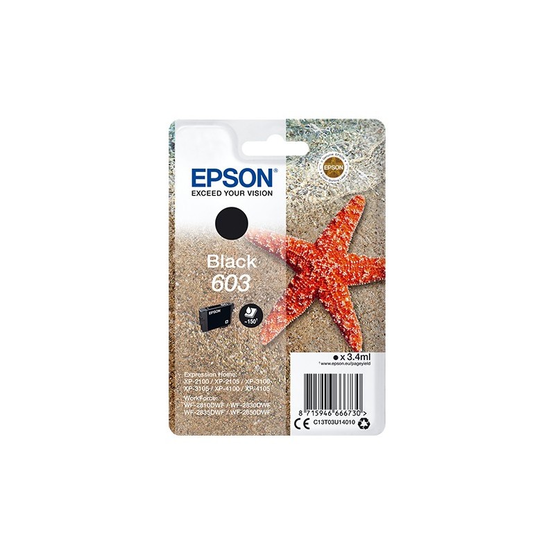 Epson Singlepack Black 603 Ink