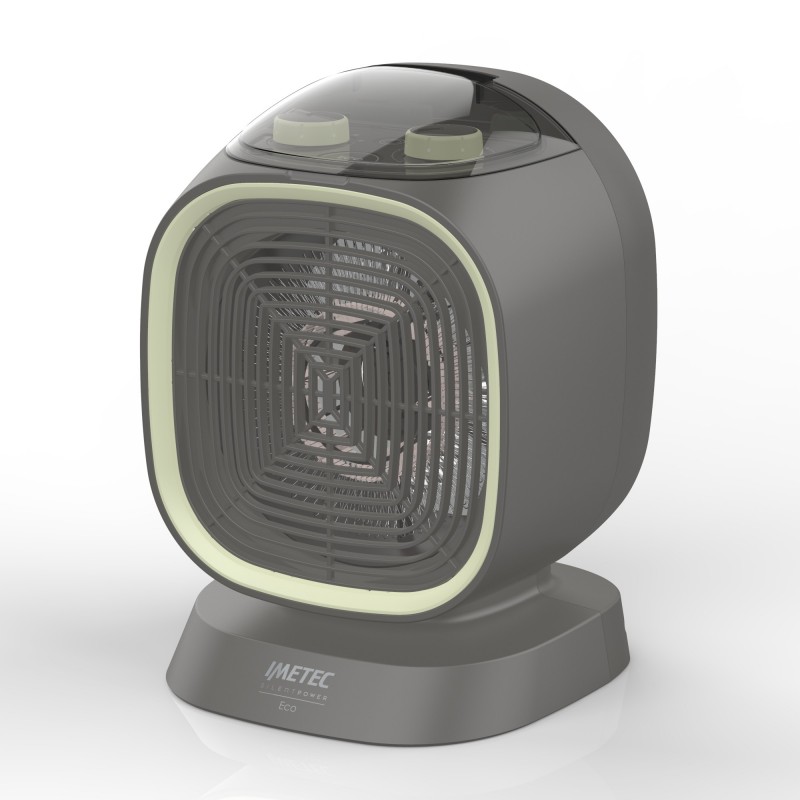 Imetec Silent Power Eco Intérieure Vert, Gris 2100 W Chauffage de ventilateur électrique