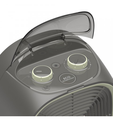 Imetec Silent Power Eco Intérieure Vert, Gris 2100 W Chauffage de ventilateur électrique