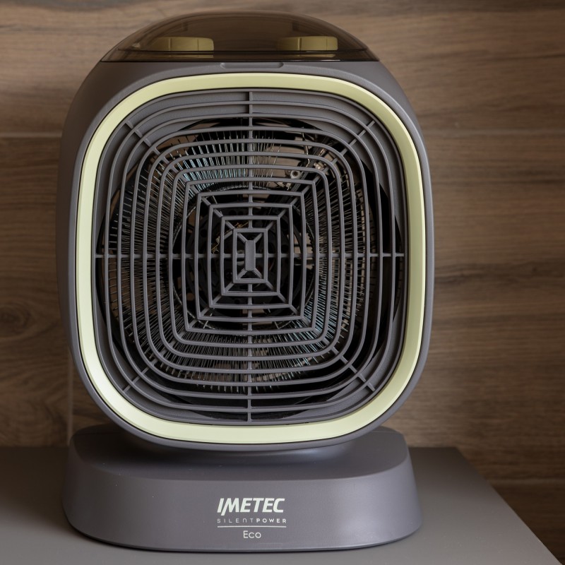 Imetec Silent Power Eco Intérieure Vert, Gris 2100 W Chauffage de ventilateur électrique