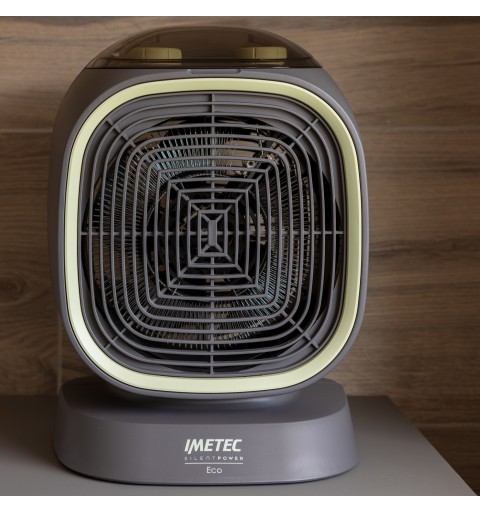 Imetec Silent Power Eco Intérieure Vert, Gris 2100 W Chauffage de ventilateur électrique